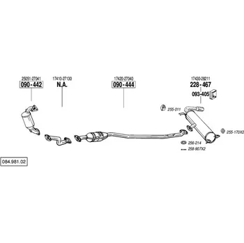 Katalyzátor katalyzátor Bosal 090-444