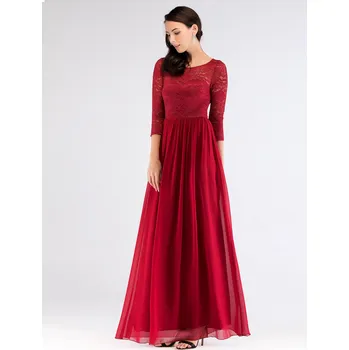 Dámské šaty Ever Pretty Luxusní červené šaty s krajkou 7680 Velikost: XL / 42 / 10 / 14