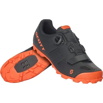 Pánské cyklistické tretry Scott MTB Elite Boa černé/oranžové