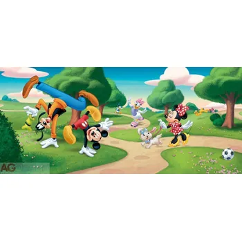 Fototapeta Vliesová fototapeta dětská Mickey a kamarádi FTDNH-5323 / Dětské obrazové tapety na zeď Disney Mickey Mouse (202 x 90 cm) AG Design