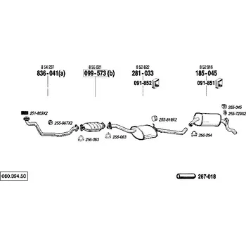 Katalyzátor katalyzátor Bosal 099-573