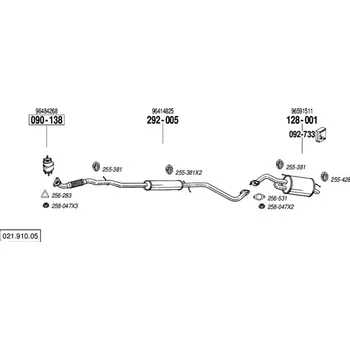 Katalyzátor katalyzátor Bosal 090-138
