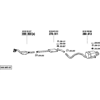 Katalyzátor katalyzátor Bosal 099-800