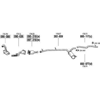 Katalyzátor katalyzátor Bosal 090-636