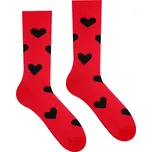 Veselé ponožky Srdíčko červené, Střih Pánsky/UNISEX, Velikost 39-42