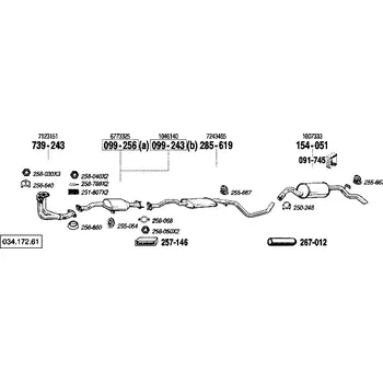 Katalyzátor katalyzátor Bosal 099-256