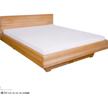 Postel ImportWorld Dřevěná postel 120x200 buk Delora (Barva dřeva: Rustikal)