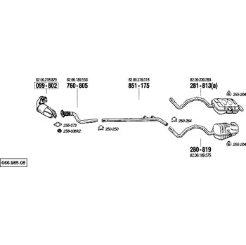 Katalyzátor katalyzátor Bosal 099-802