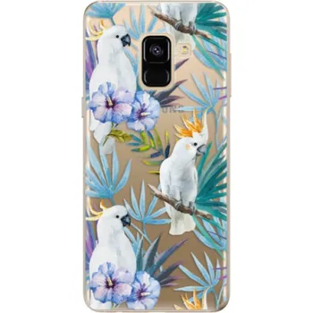 Pouzdro na mobilní telefon Odolné silikonové pouzdro iSaprio - Parrot Pattern 01 - Samsung Galaxy A8 2018
