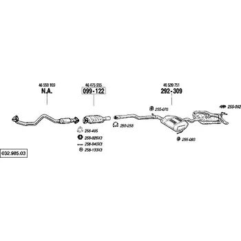 Katalyzátor katalyzátor Bosal 099-122
