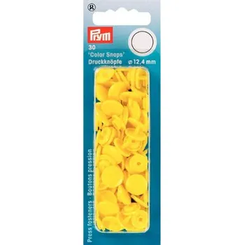 plastové patentky PRYM sv.žluté 30ks