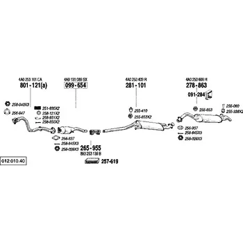 Katalyzátor katalyzátor Bosal 099-654
