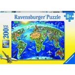 Ravensburger Velká mapa světa 200 dílků