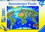 Ravensburger Velká mapa světa 200 dílků