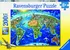 Puzzle Ravensburger Velká mapa světa 200 dílků