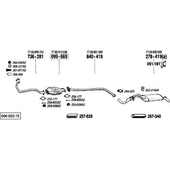 Katalyzátor katalyzátor Bosal 099-669