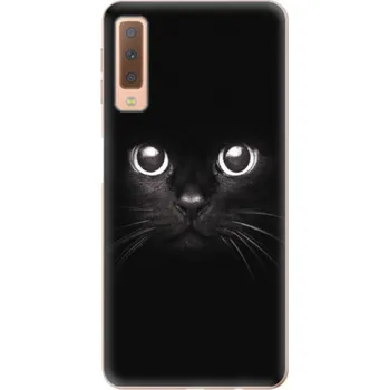 Pouzdro na mobilní telefon Odolné silikonové pouzdro iSaprio - Black Cat - Samsung Galaxy A7 (2018)