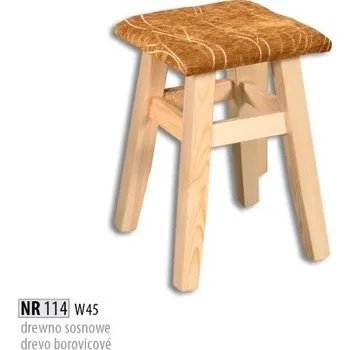 ImportWorld Stolička KA114 masiv (Barva dřeva: Borovice, Potah: T105)