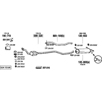 Katalyzátor katalyzátor Bosal 099-320