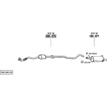 Katalyzátor katalyzátor Bosal 090-078