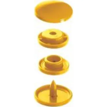 plastové patentky PRYM žluté 30ks