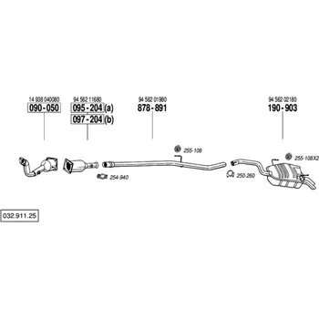 Filtr pevných částic filtr pevných částic Bosal 095-204
