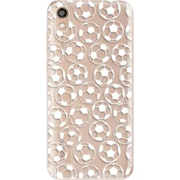 Pouzdro na mobilní telefon Odolné silikonové pouzdro iSaprio - Football pattern - white - Huawei Honor 8S