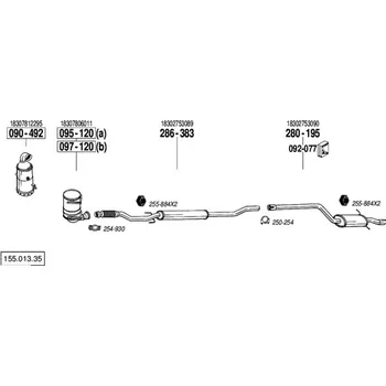 Filtr pevných částic filtr pevných částic Bosal 095-120