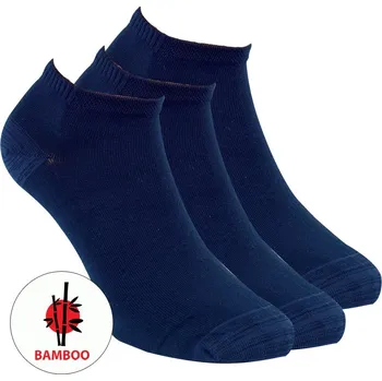 Dámské ponožky Kvalitní bambusové unisex SNEAKER ponožky RS 39-42 tm. modrá