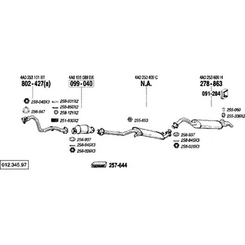 Katalyzátor katalyzátor Bosal 099-040