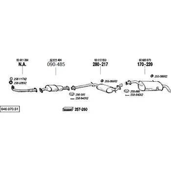 Katalyzátor katalyzátor Bosal 090-485