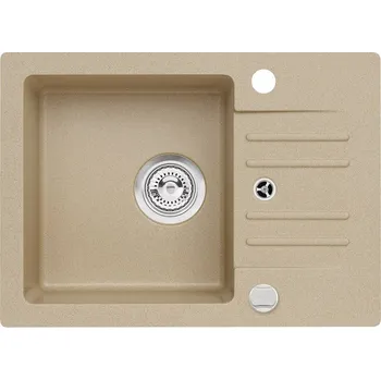 Nerezový dřez Dřez Cortina 40 Beige G55 sítkový odtok 3 1/2, sifon pop-up