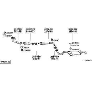 Katalyzátor katalyzátor Bosal 099-423