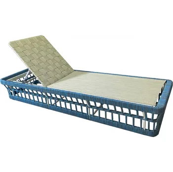 Zahradní lehátko Luxusní lehátko - modré - MIA