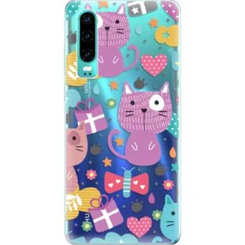 Pouzdro na mobilní telefon Odolné silikonové pouzdro iSaprio - Cat pattern 01 - Huawei P30