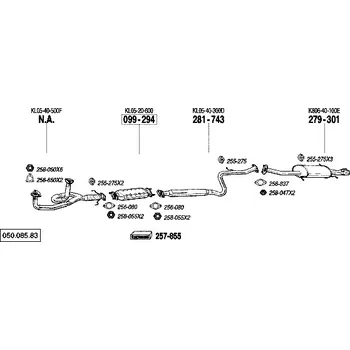 Katalyzátor katalyzátor Bosal 099-294