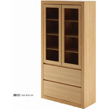 Nábytek ImportWorld Vitrína Cosmo masiv buk v190 x š100 x h41 cm (Barva dřeva: Lausane)