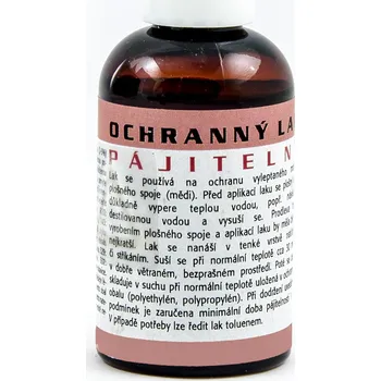 Lak na dřevo Ochranný lak pájitelný pro neosazené DPS