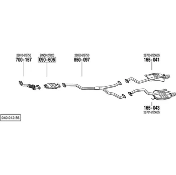 Katalyzátor katalyzátor Bosal 090-606