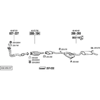 Katalyzátor katalyzátor Bosal 099-194