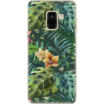 Pouzdro na mobilní telefon Odolné silikonové pouzdro iSaprio - Tropical Green 02 - Samsung Galaxy A8 2018