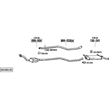 Katalyzátor katalyzátor Bosal 099-004
