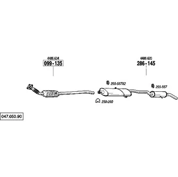 Katalyzátor katalyzátor Bosal 099-135