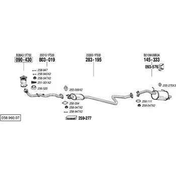 Katalyzátor katalyzátor Bosal 090-430