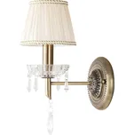 Rabalux 7278 CLAUDIA - Moderní nástěnná rustikální lampička (Rustikální lampička na zeď, textilní stínidlo, kov bronz, bez vypínače)