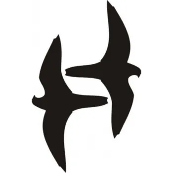 Bezpečnostní značky Siluety dravců 36x23cm samolepka 2ks