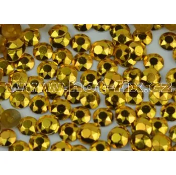 hot-fix kovové kameny OCTAGONY barva 02 zlatá, velikost 2mm, balení 144, 720 nebo 1440ks barva: octagon barva 02 zlatá, velikost: velikost 2mm, prodejní balení: balení 144ks /1grs