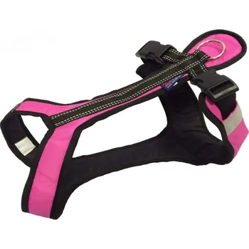 Postroj pro psa Postroj SHORT (S/M, růžovo-černá)