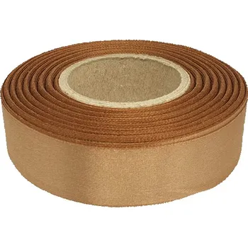 Stuha Stuha atlasová světle hnědá, šíře 24mm