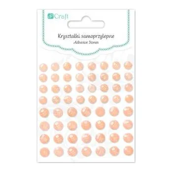 DP Craft Samolepící kamínky 10 mm 60 ks CREAM